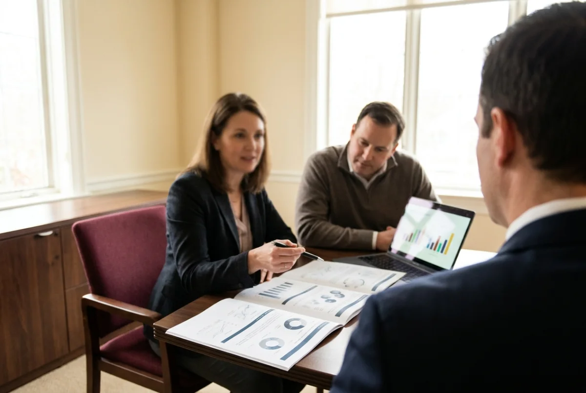 A practice administrator comparing vision plan performance